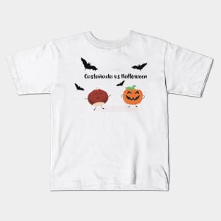 Bona Castanyada Catalán Halloween vs castañada Kids T-Shirt